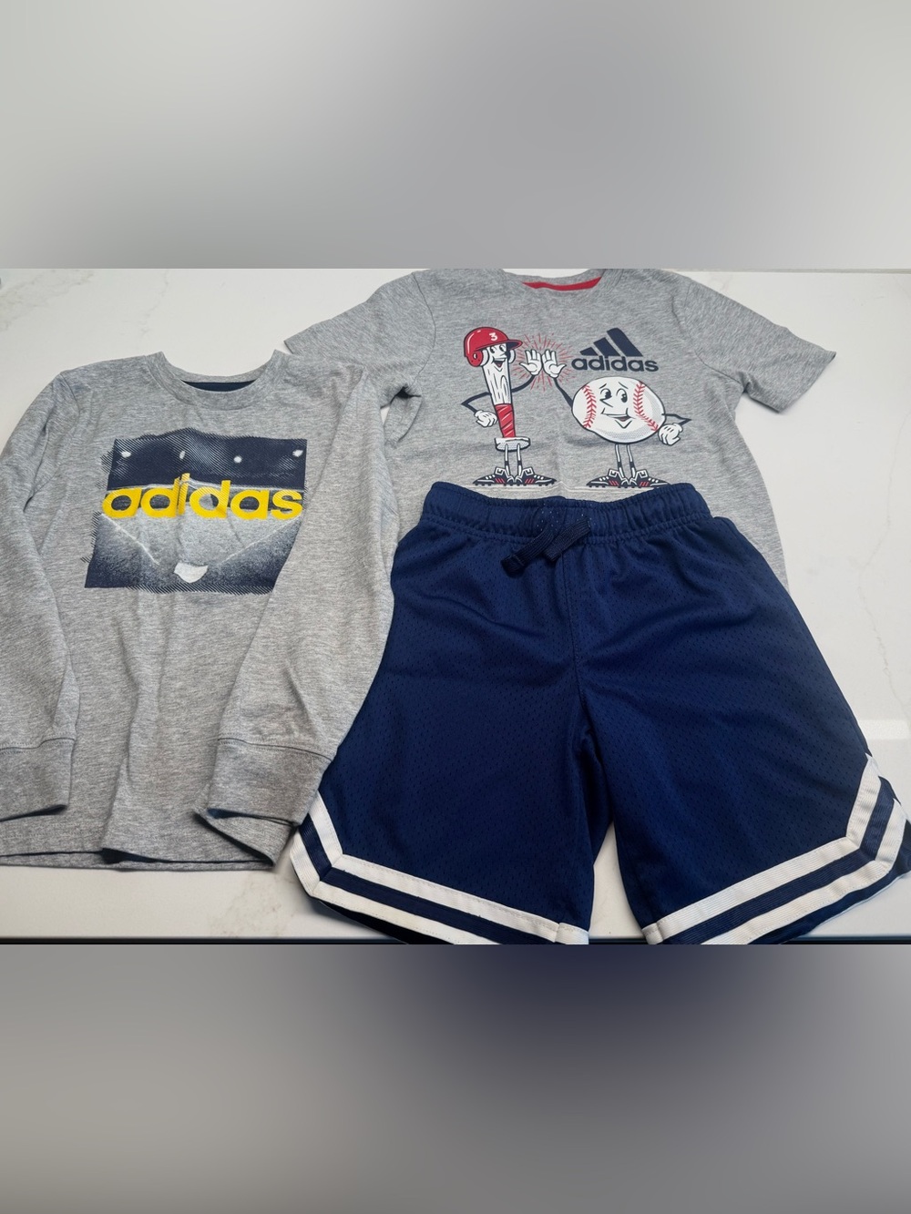 Boys Size 5 Adidas & OshKosh 3 Pc Athletic Bundle